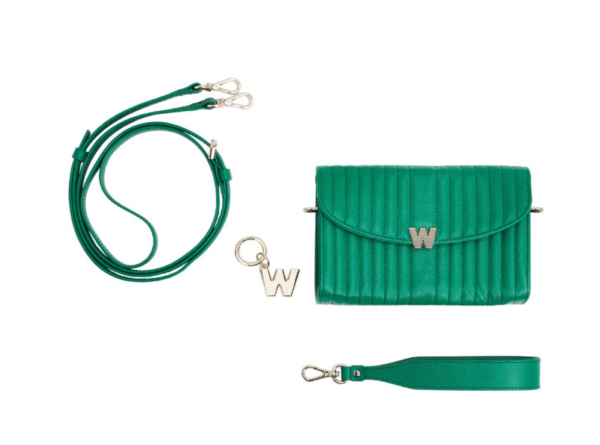 Mimi Crossbody Bag with Wristlet & Lanyard - Forest - Image 3