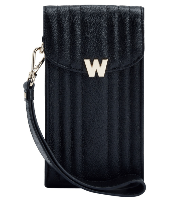 Mimi Phone Case with Wristlet & Lanyard - Black