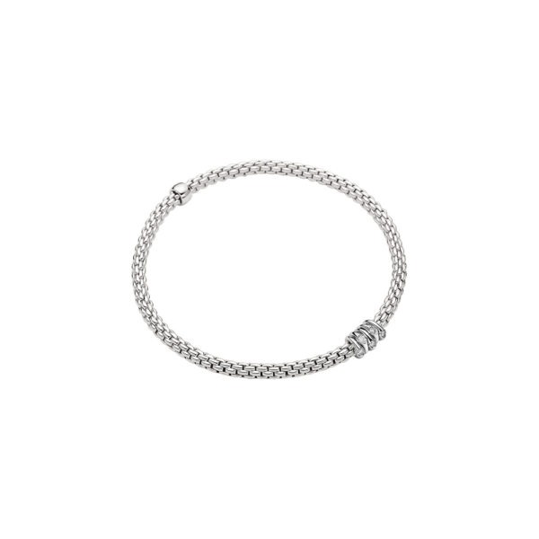 FOPE 18ct White Gold Prima Diamond Bracelet