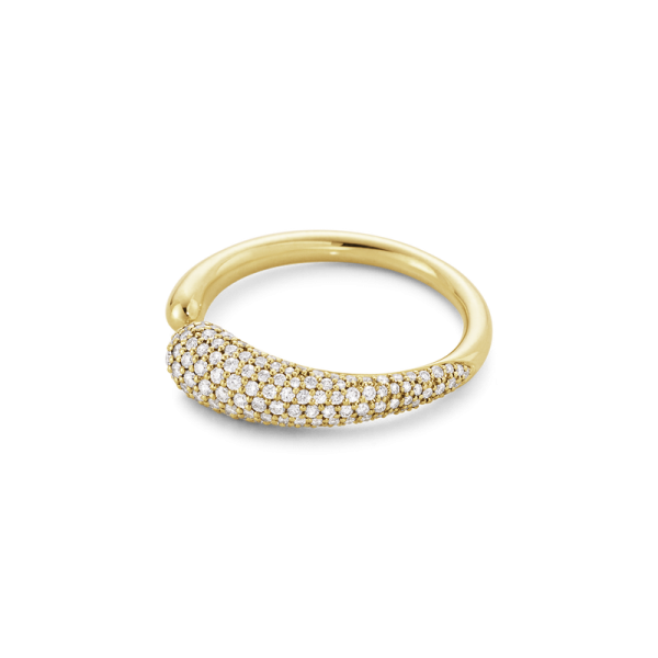 Georg Jensen 18ct Yellow Gold Diamond Mercy Ring Mini - Image 3
