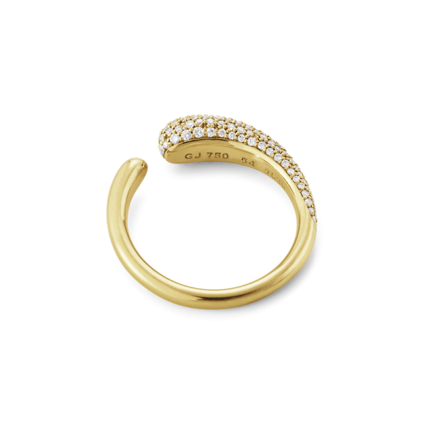 Georg Jensen 18ct Yellow Gold Diamond Mercy Ring Mini - Image 2