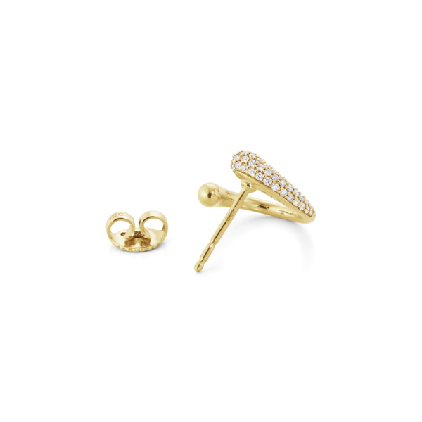 Georg Jensen 18ct Yellow Gold Diamond Mercy Earrings - Image 2