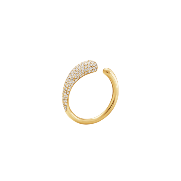 Georg Jensen 18ct Yellow Gold Diamond Mercy Ring Mini