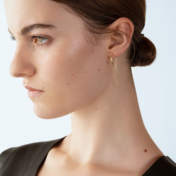 Georg Jensen 18ct Yellow Gold Mercy Earrings - Image 2