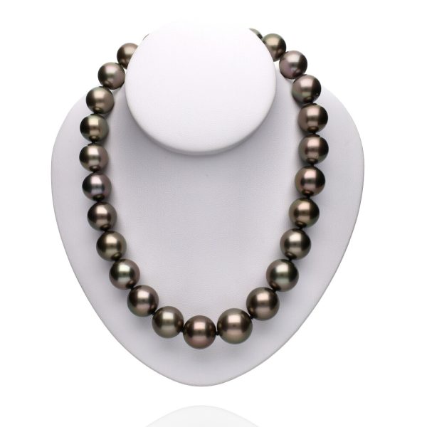 Tahitian Pearl slightly Graduated 12.5mm-13.5mm Strand