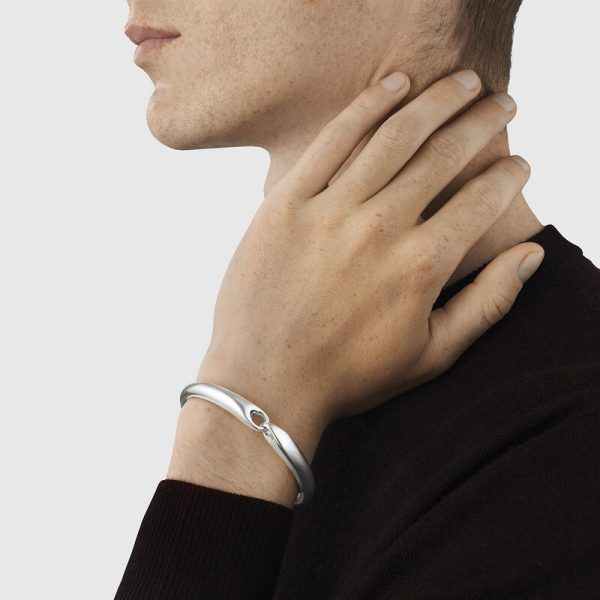 Georg Jensen Sterling Silver Reflect Bangle - Small - Image 3