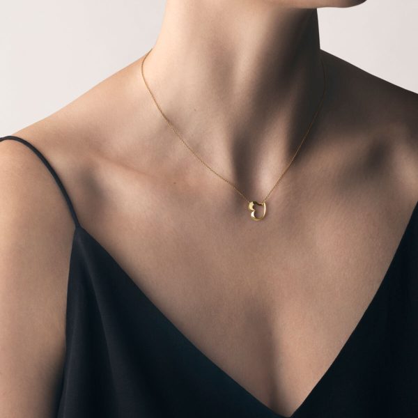 Hearts of Georg Jensen 18ct Yellow Gold Necklace - Image 2