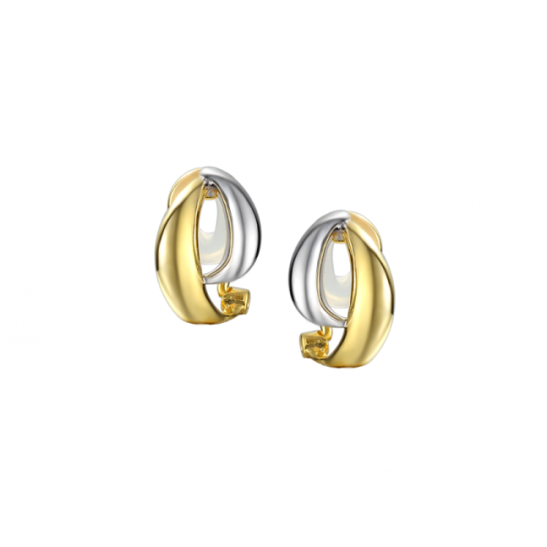 Sterling Silver Gold Plated Clip Earrings