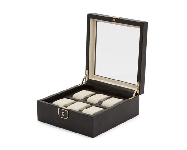 Palmero Six Piece Watch Box - Black Anthracite