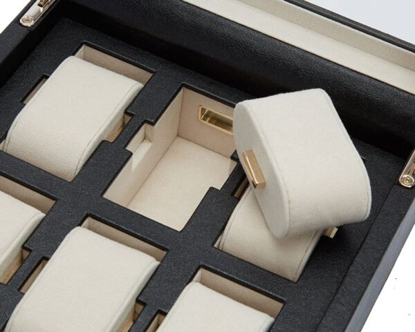 Palmero Six Piece Watch Box - Black Anthracite - Image 3