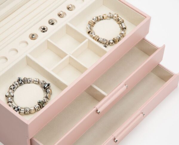Sophia Jewellery Box with Draws - Rose Quartz - Image 2