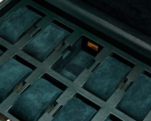 British Racing 10 Piece Watch Box - Green - Image 3