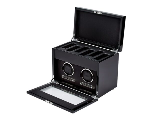 Savoy Double Watch Winder with Storage - Image 2