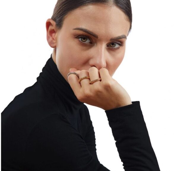 Fope Essentials Rose Gold Flex'it Ring - Image 3