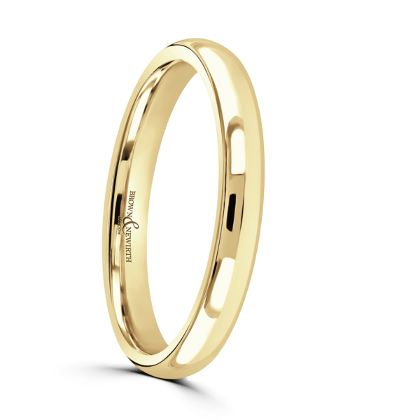 18ct Yellow Gold Wedding Band 2.5mm