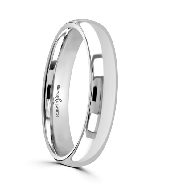 Platinum Wedding Band 4mm