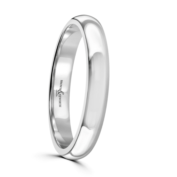 Platinum Always Wedding Band 3mm