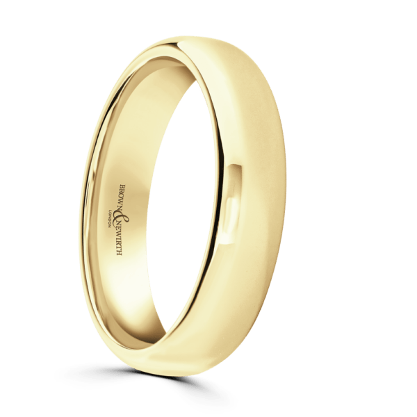 9ct Yellow Gold Wedding Band 5mm