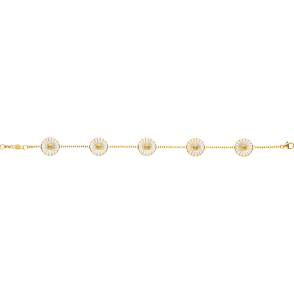 Georg Jensen 18ct Gold Plated Sterling Silver Daisy Bracelet