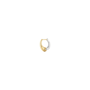 Georg Jensen 18ct Yellow Gold & Silver Reflect Earhoop Single