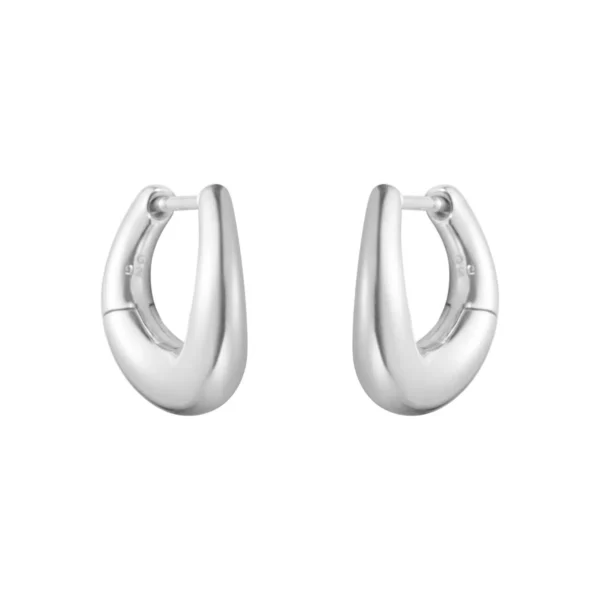 Georg Jensen Sterling Silver Offspring Earhoops