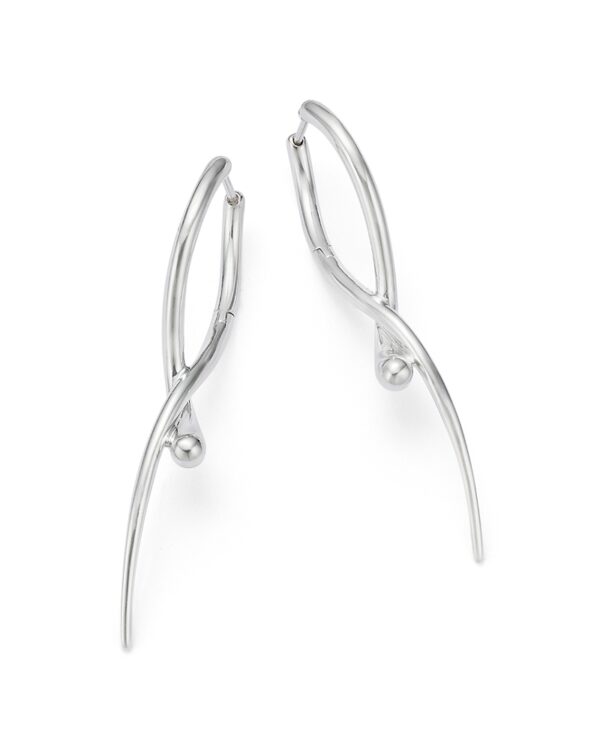 Georg Jensen Sterling Silver Twisted Mercy Earrings
