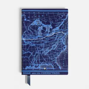 Meisterstück Around the World in 80 Days Medium Notebook, Blue, Lined Pages