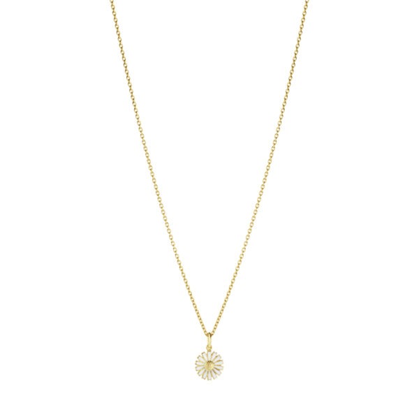DAISY pendant Silver White Enamel