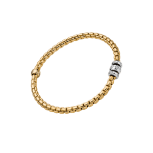 FOPE 18ct Gold Diamond Eka Bracelet