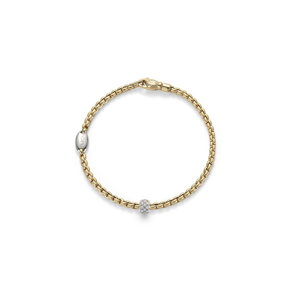 Fope 18ct Yellow Gold Diamond Eka Tiny Bracelet - R.L. Austen | R.L. Austen