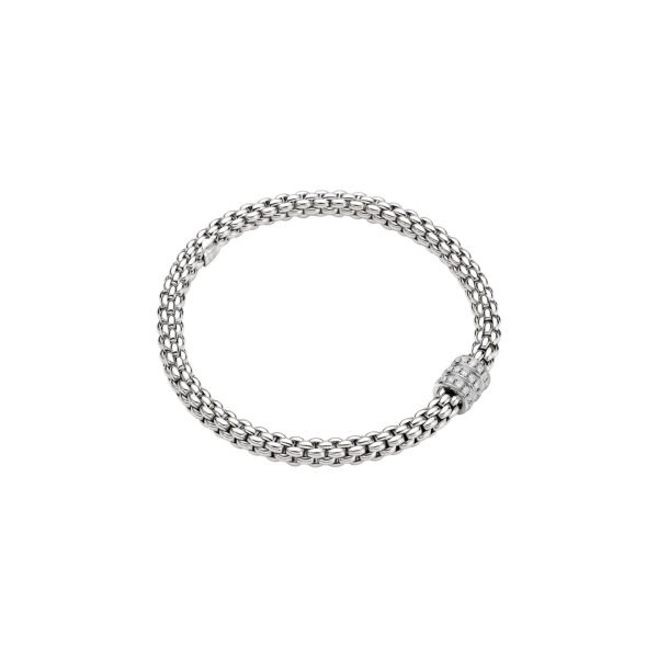 FOPE 18ct White Gold Solo Diamond Bracelet - R.L. Austen | R.L. Austen