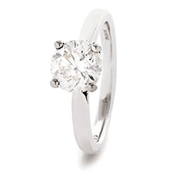 LMJ single stone diamond ring .90cts